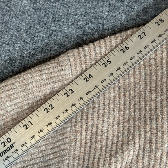 Uniqlo Mens XL Preppy Beige Ribbed Knit 1/4 Zip Sweater - Picture 9 of 11